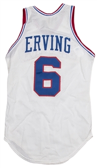 1979-86 Julius Erving Game Used Philadelphia 76ers Home Jersey (MEARS A7)